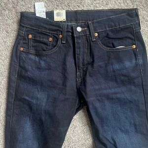 Levis 502 Taper Jeans Mens 31x32 Dark Indigo Stretch Flex WaterLess NEW NWT